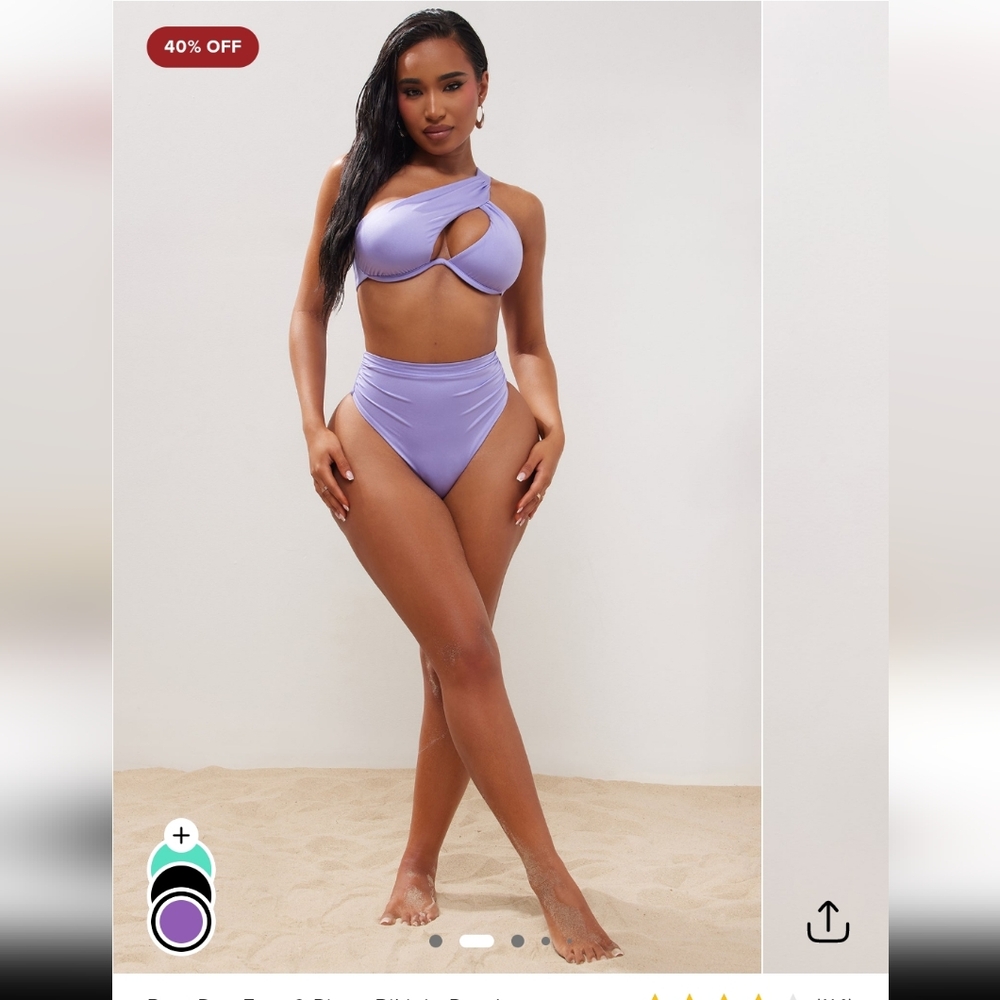 Fashion Nova Lavender Bikini Set